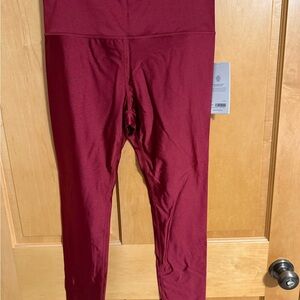 Athleta Burgundy High-Rise Performance Leggings